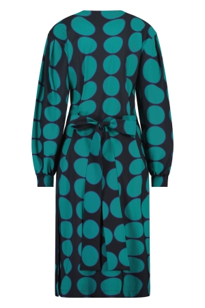 Studio Anneloes Laudie big dot dress 6973 darkblue/dark green