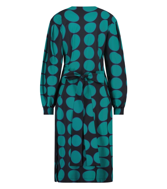 Studio Anneloes Laudie big dot dress 6973 darkblue/dark green