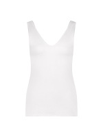 YBLS Tanktop With V-neck & Round Neck 100 White