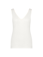 YBLS Tanktop With V-neck & Round Neck 112 Off White