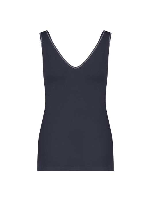 YBLS Tanktop With V-neck & Round Neck 272 Navy