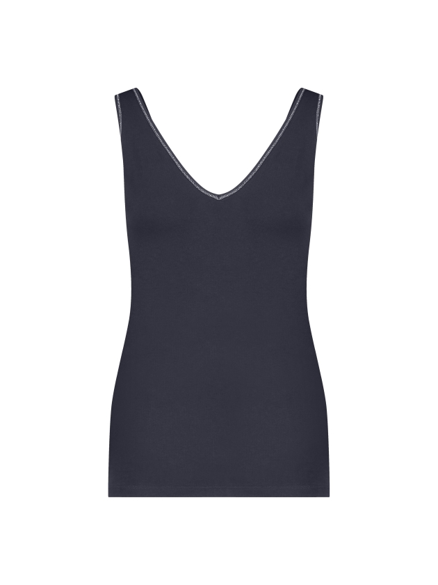 YBLS Tanktop With V-neck & Round Neck 272 Navy