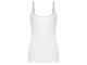 YBLS Lurex Strap Top 100 White
