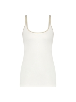 YBLS Lurex Strap Top 112 Off White