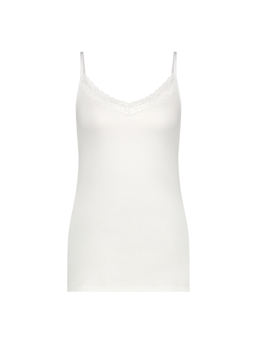 YBLS Lace Strap Top 112 Off White