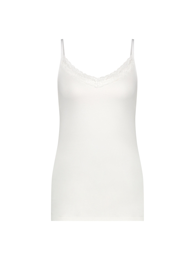 YBLS Lace Strap Top 112 Off White