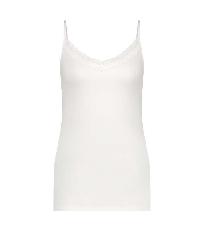 YBLS Lace Strap Top 112 Off White