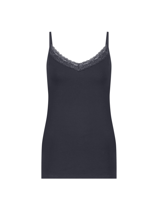 YBLS Lace Strap Top 272 Navy