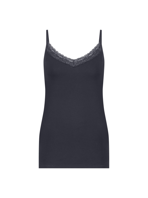 YBLS Lace Strap Top 272 Navy