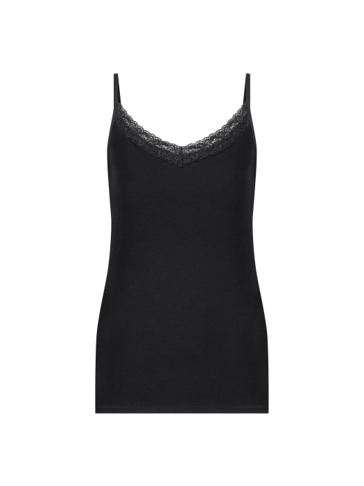 YBLS Lace Strap Top 990 Black