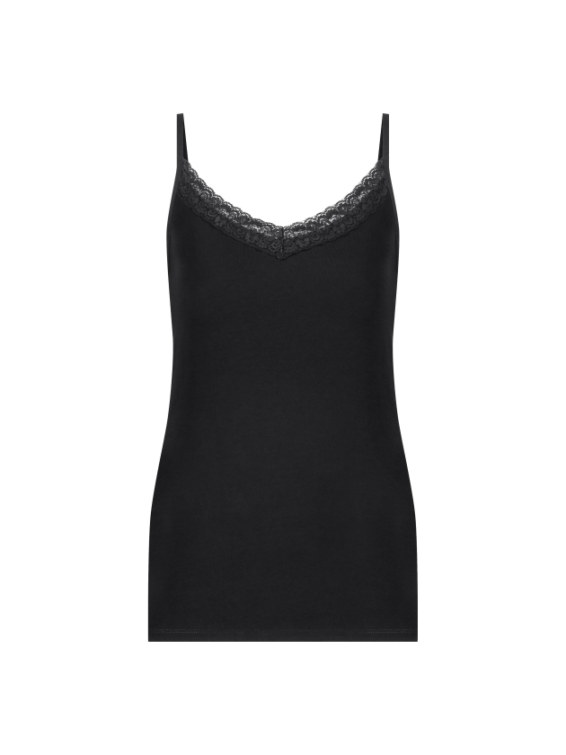 YBLS Lace Strap Top 990 Black