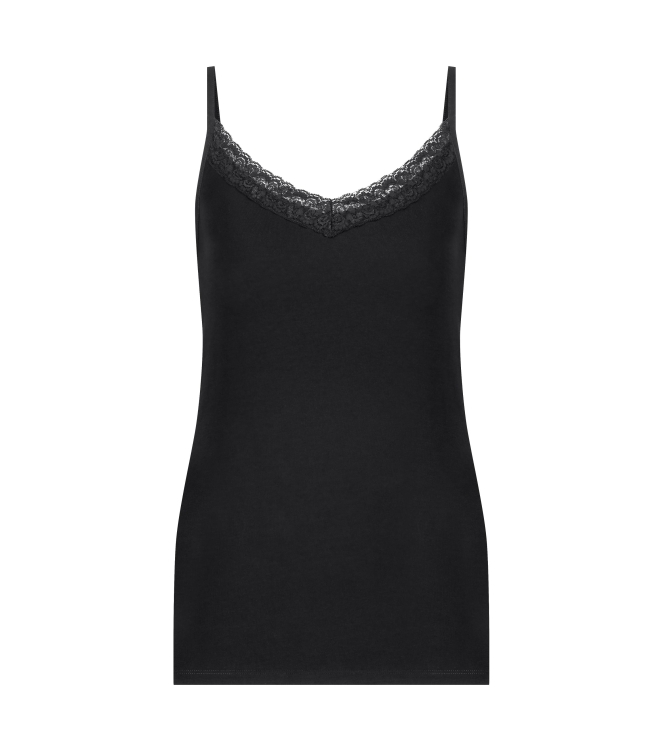YBLS Lace Strap Top 990 Black