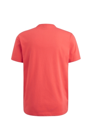 PME Legend Short sleeve r-neck cotton elastan 3062 Hot coral