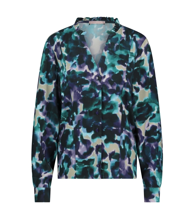 Studio Anneloes Manon painting blouse 7338 deep green/deep purple