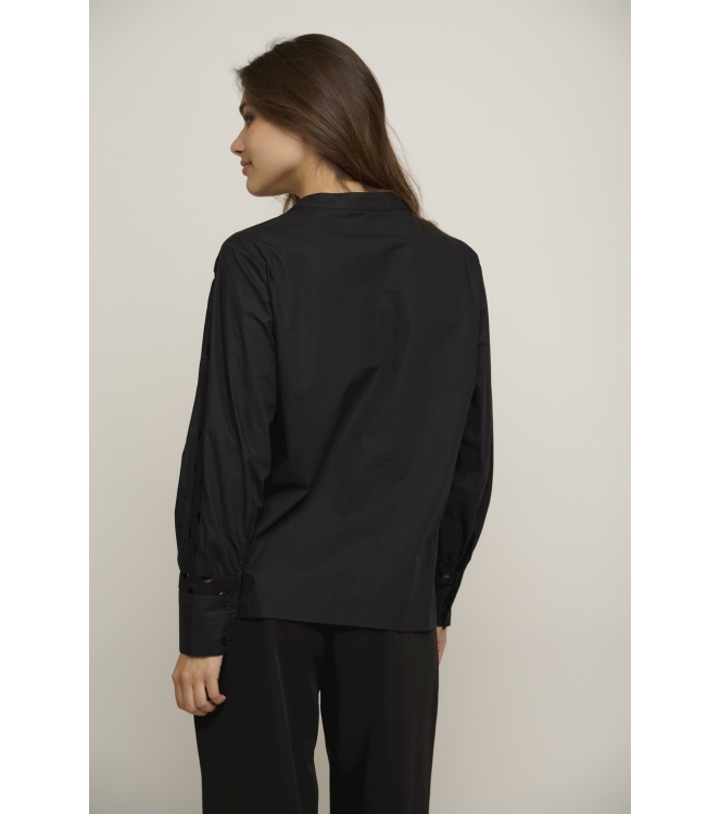 Rino en Pelle Blouse with fancy tape 9900 black