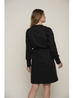Rino en Pelle Dress with fancy tape 9900 black