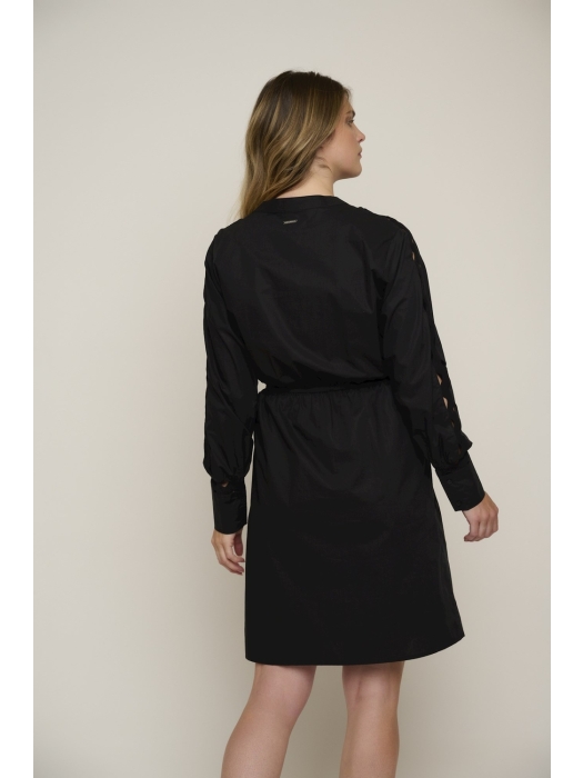 Rino en Pelle Dress with fancy tape 9900 black