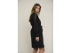 Rino en Pelle Dress with fancy tape 9900 black