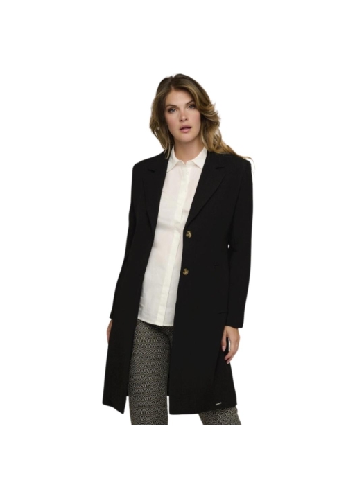 Rino en Pelle Single breasted coat 9900 black