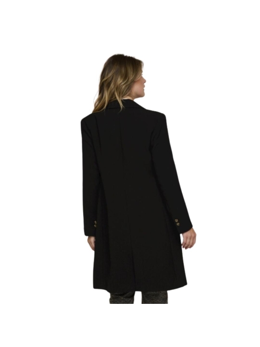Rino en Pelle Single breasted coat 9900 black