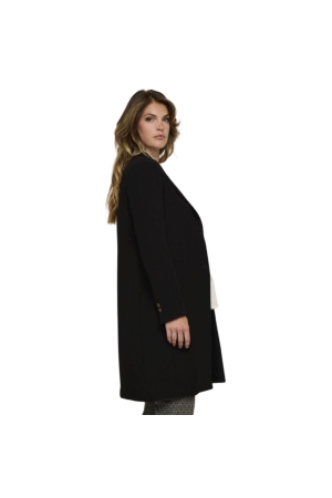 Rino en Pelle Single breasted coat 9900 black