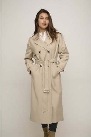 Rino en Pelle Long trenchcoat 6 beach