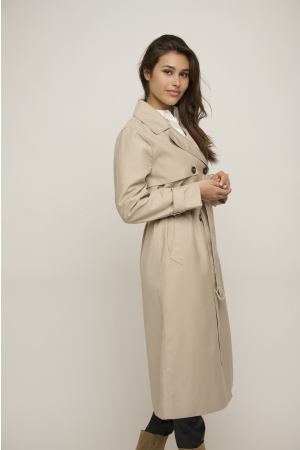 Rino en Pelle Long trenchcoat 6 beach