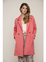 Rino en Pelle Double breasted coat 3020 coral