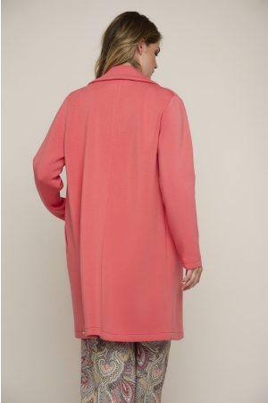 Rino en Pelle Double breasted coat 3020 coral