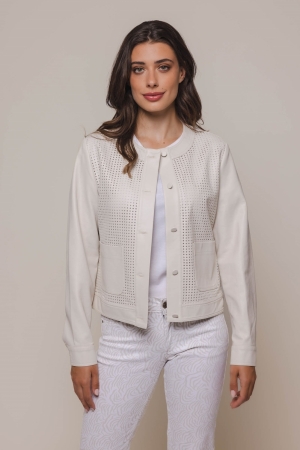Rino en Pelle Perforated jacket 9030 birch