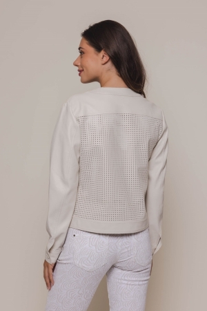 Rino en Pelle Perforated jacket 9030 birch