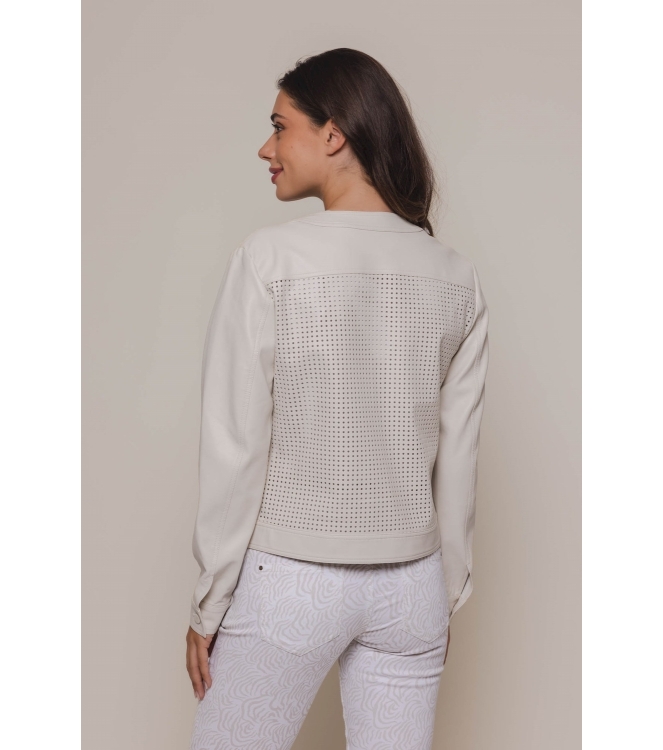 Rino en Pelle Perforated jacket 9030 birch