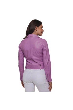 Rino en Pelle Biker jacket 5012 dahlia