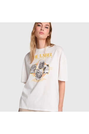 Alix the Label Ladies knitted the label t-shirt 012 soft white