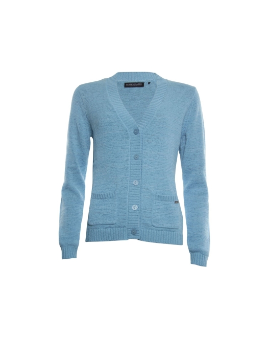 Sarto Fashion Cardigan v-neck h733 blue