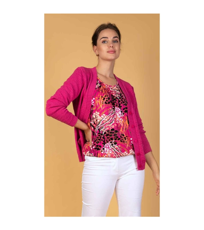 Sarto Fashion Cardigan v-neck h945 pink