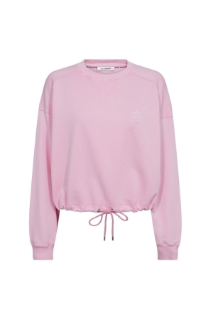 Co Couture CleanCC Crop Tie Sweat 4713 Bubblegum