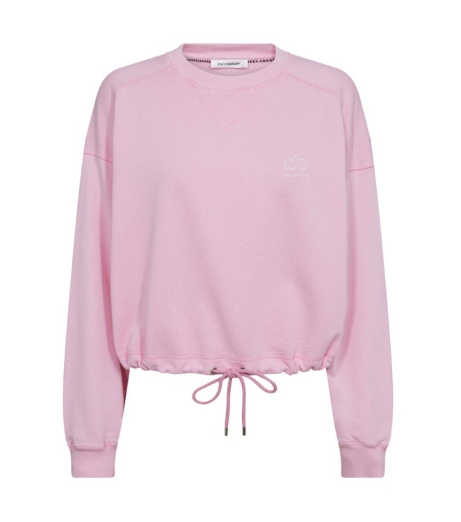 Co Couture CleanCC Crop Tie Sweat 4713 Bubblegum