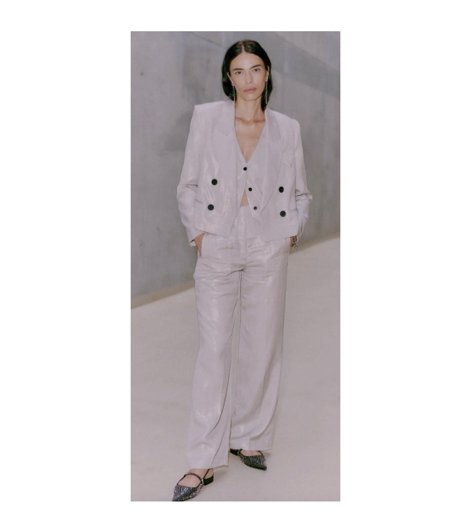 Copenhagen Muse Pant with pocket Silver