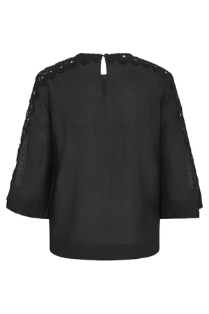Copenhagen Muse Shirt with lace all over Black