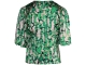 Copenhagen Muse Blouse with AOP Fern Green