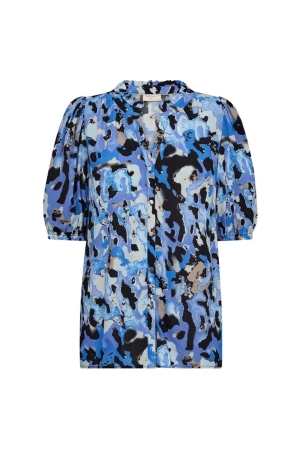Freequent Shirt Black.w Nebulas Blue