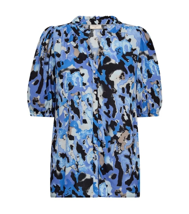Freequent Shirt Black.w Nebulas Blue
