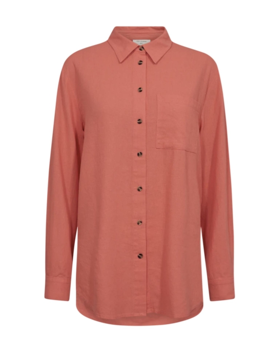 Freequent Shirt Hot Coral