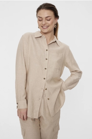 Freequent Shirt Sand Melange