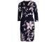 Joseph Ribkoff LDS Dress 3876 Midnight Blue/Beige