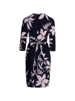 Joseph Ribkoff LDS Dress 3876 Midnight Blue/Beige