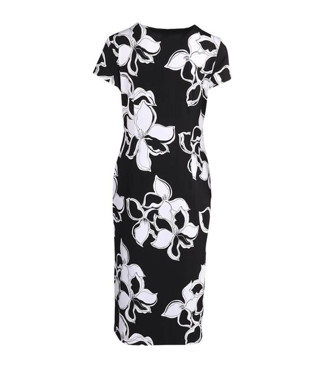 Joseph Ribkoff LDS Dress 110 Black/Vanillia