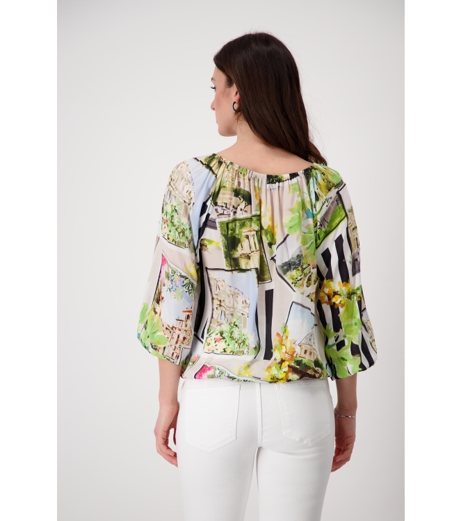 Monari Bluse 117 Maror gemusstert