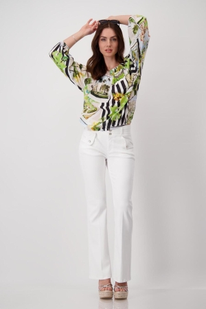 Monari Bluse 117 Maror gemusstert